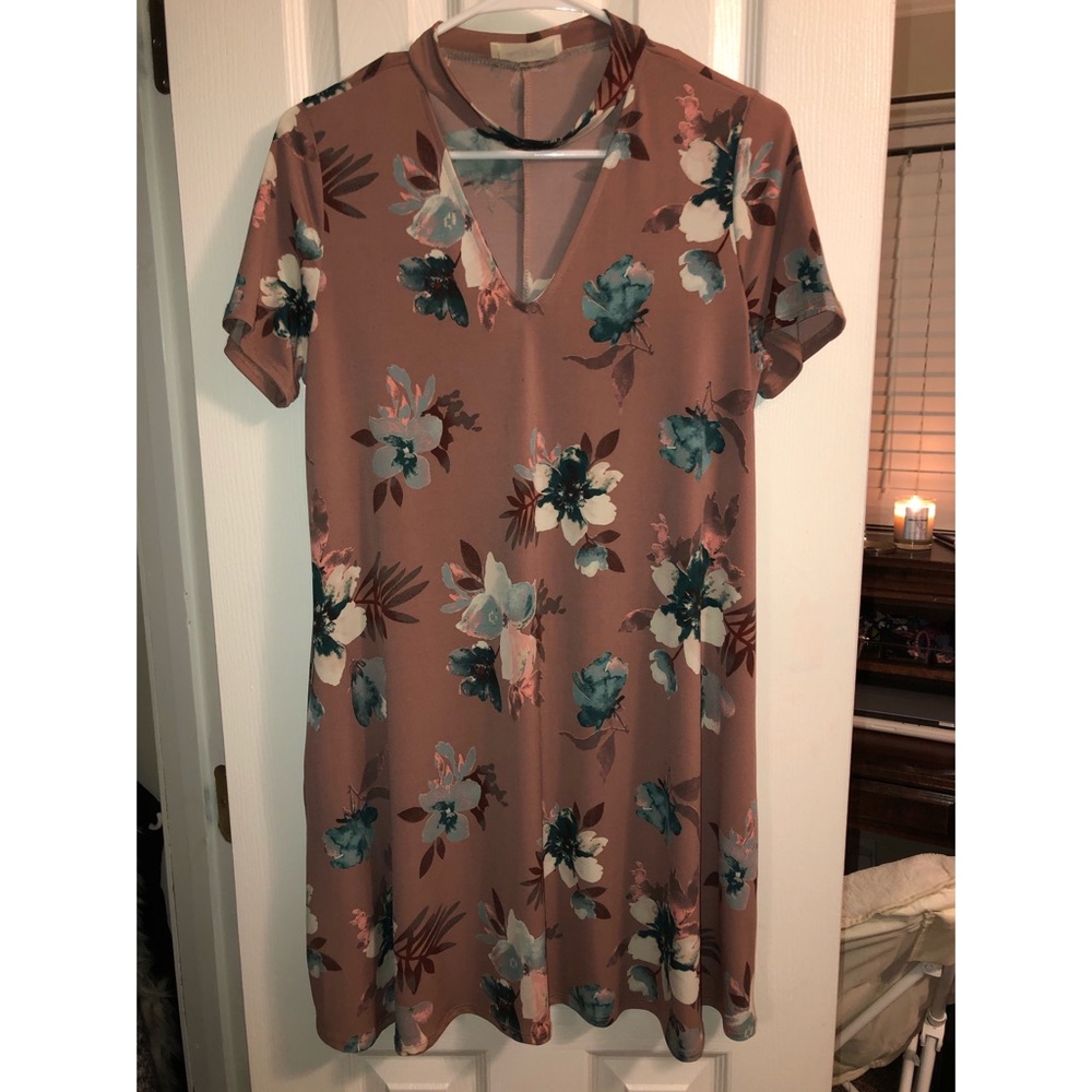 Floral Silk Dress